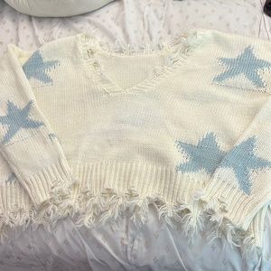 Blue star sweater